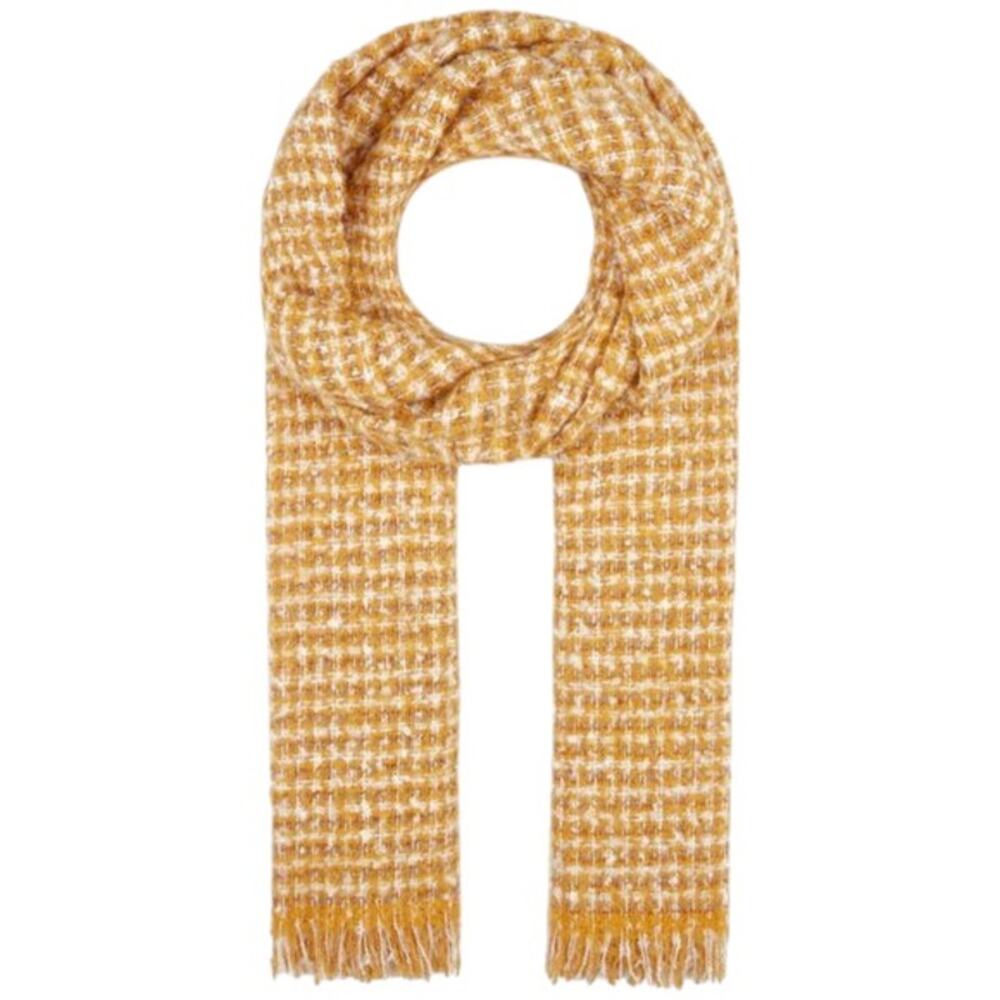 Mavi Jeans Yellow and Silver Knit Scarf Wrap